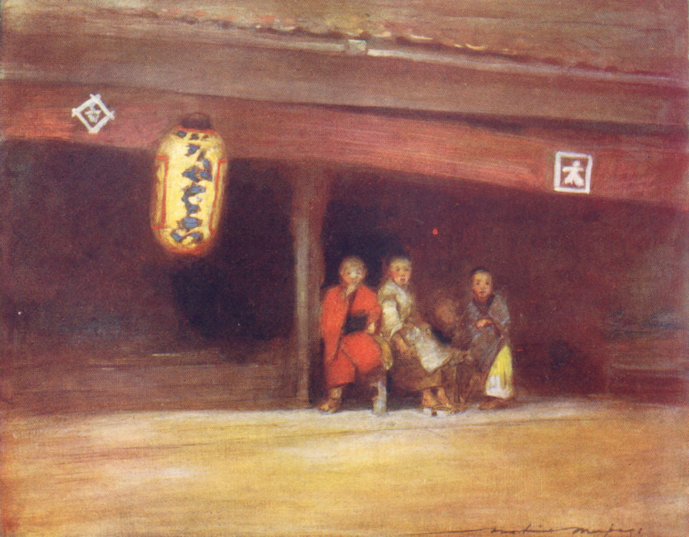 JAPAN. Young 1904 old antique vintage print picture